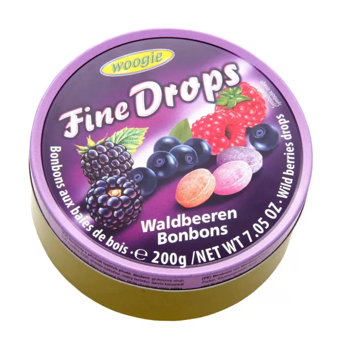 Льодяники Woogie Fine Drops лісові ягоди 200g