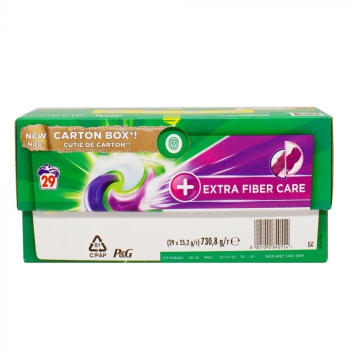 Капсули універсальні з захистом кольору Ariel extra fiber care 29 шт