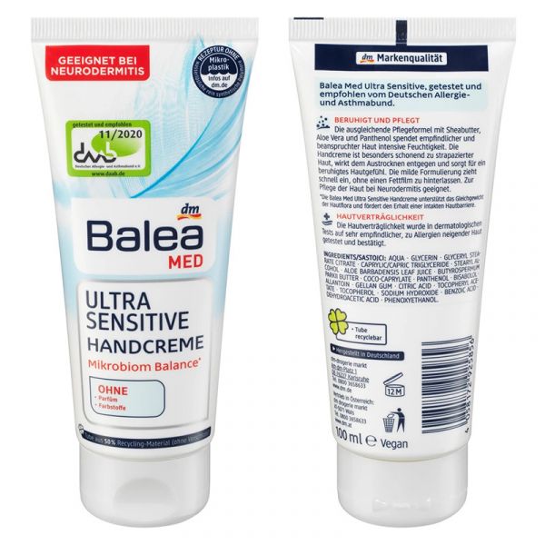 Крем для ультрачутливої шкіри рук Balea Ultra sensitive 100 мл