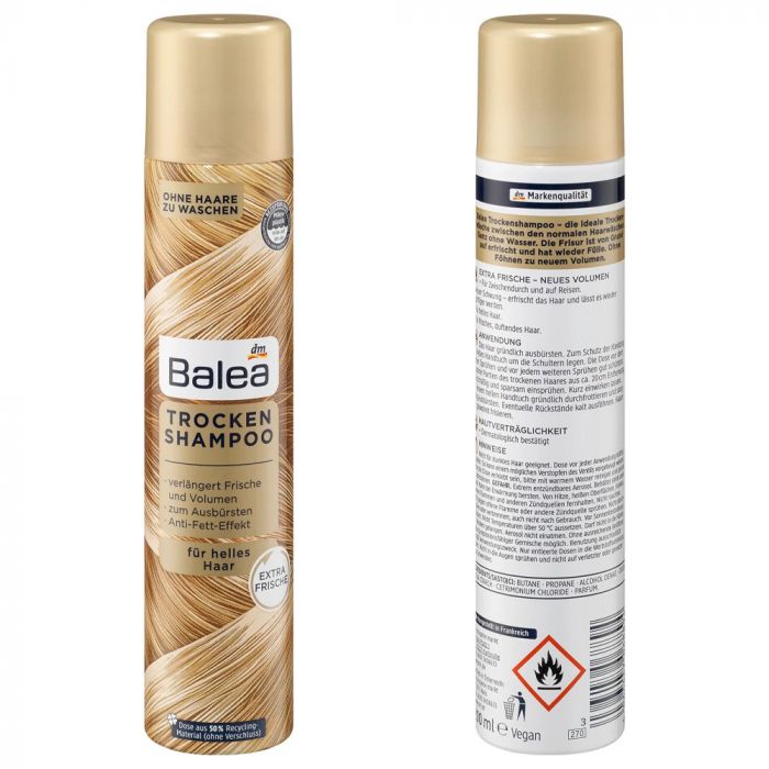 Сухий шампунь для білого волосся Balea trockenshampoo 200 мл