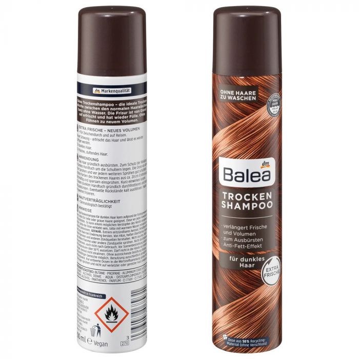 Сухий шампунь для темного волосся Balea trockenshampoo 200 мл