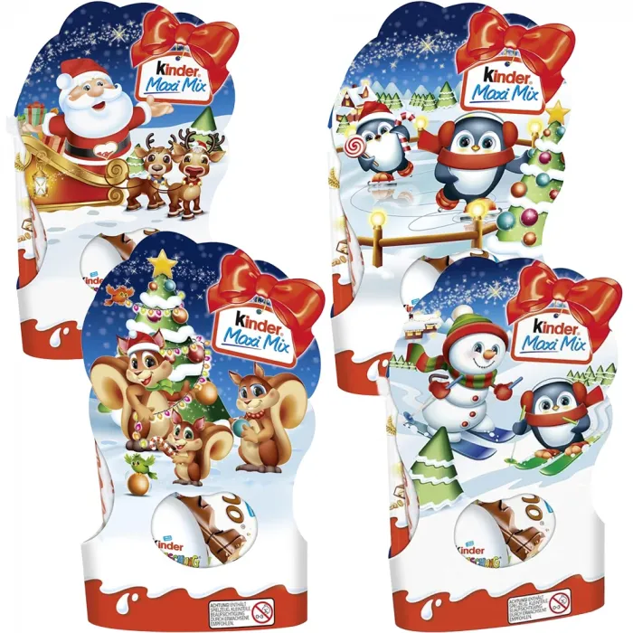 Подарунковий набір цукерок Kinder Maxi Christmas 157г