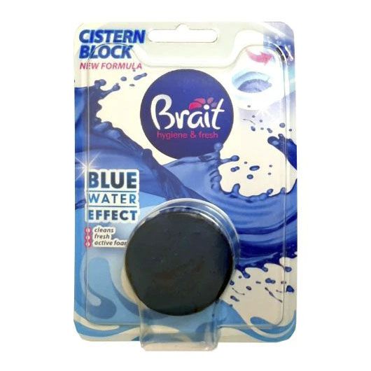Чистячий блок для бачка унітазу Brait блакитна вода 50 г