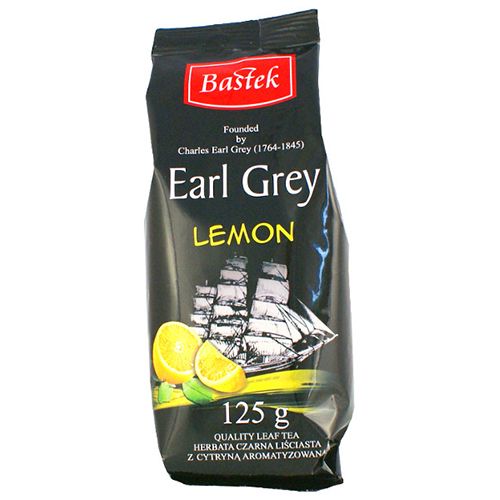 Чай чорний заварний Bastek Earl Grey з ароматом лимона 125г
