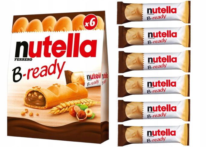 Вафлі з горіховим кремом Nutella b-ready 132 г (6шт) 