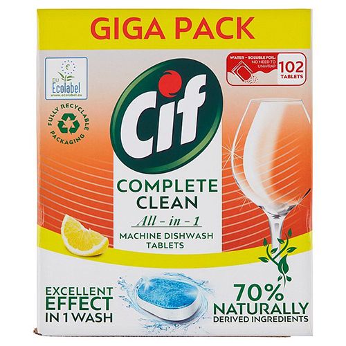 Таблетки для посудомийної машини Cif All in 1 Lemon Complete Clean 102 шт