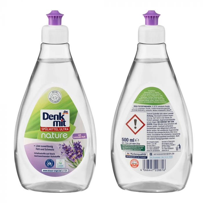 Гель для миття посуду DenkMit Nature Лаванда 500 мл
