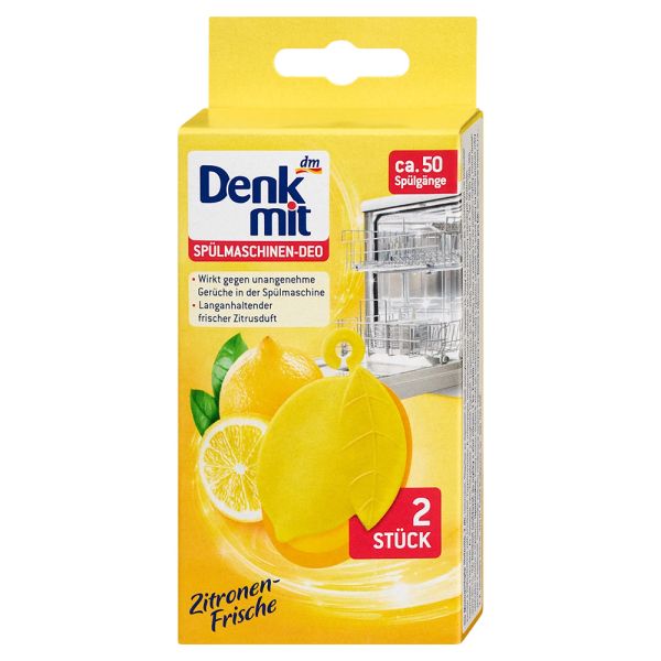 Поглинач запаху для посудомийки DenkMit Lemon 2 шт