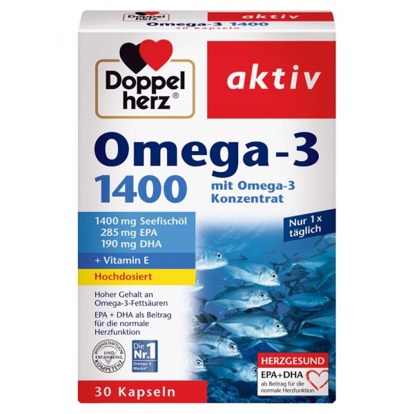 Комплекс Омега-3 в капсулах 1400 DoppelHerz 30 шт