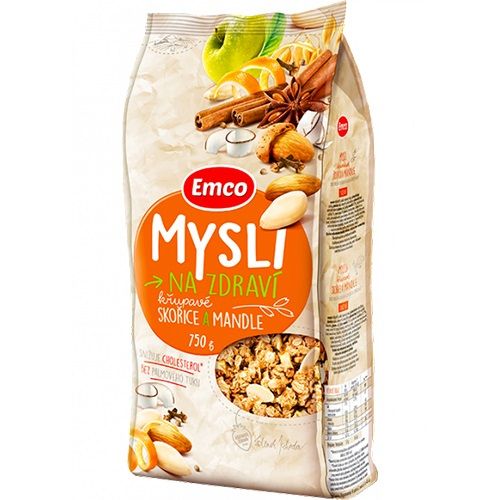 Мюслі Emco мигдаль, яблуко і кориця 750 г