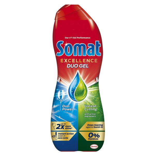 Гель для посудомийних машин Somat Exellence Duo Gel Анти-жир 680мл