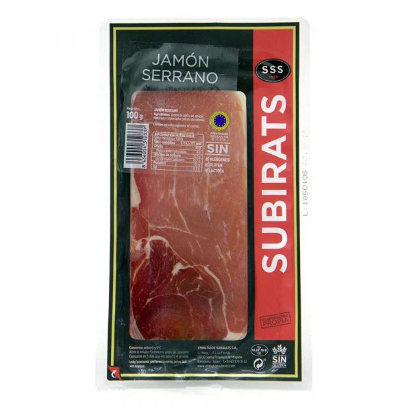 Нарізка Хамон Subirats Jamon Serrano 100г