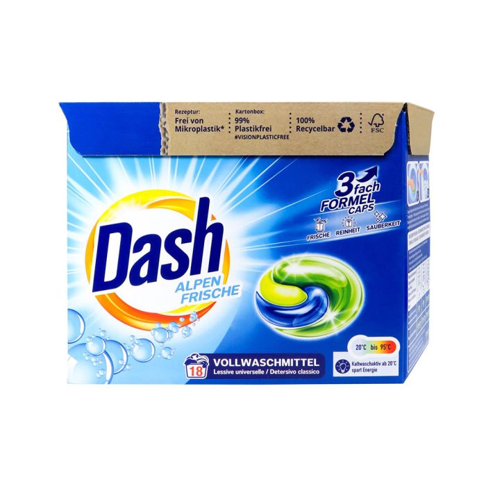 Капсули для прання універсальні DASH 18 шт