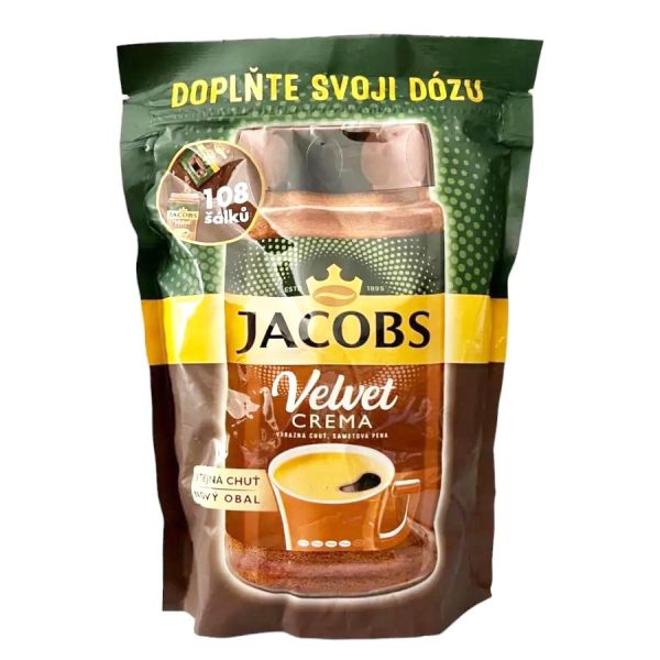 Розчинна кава  JACOBS VELVET CREMA в мякій упаковці 180 г