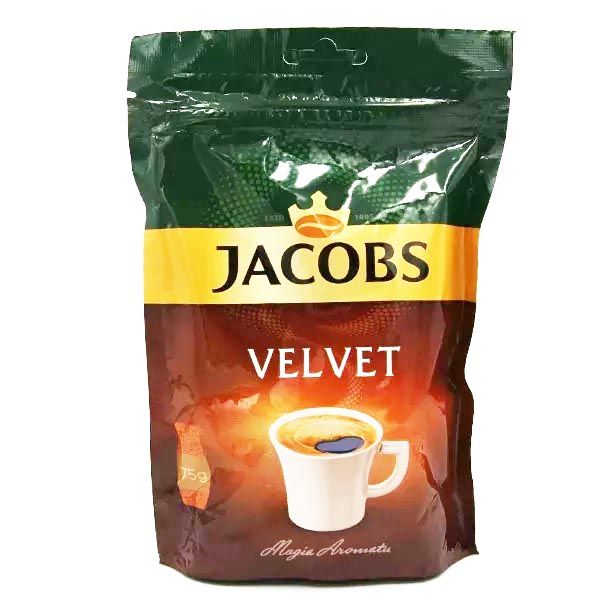 Розчинна кава  JACOBS VELVET CREMA в мякій упаковці 180 г