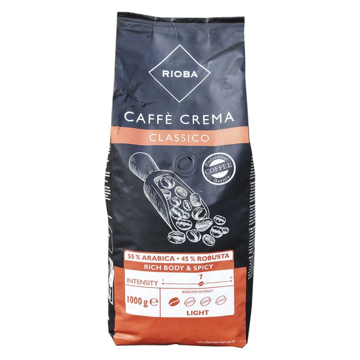 Кава в зернах Rioba caffe crema classico (55/45) 1 кг