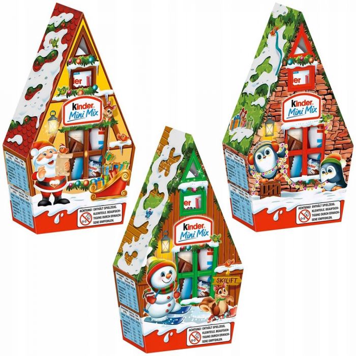 Подарунковий набір цукерок у формі будиночка Kinder Mini Mix 76г