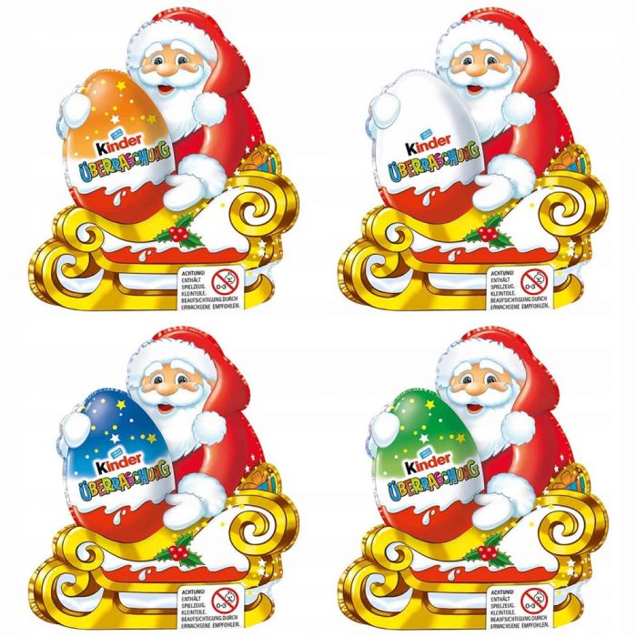 Новорічна фігурка Kinder Дід Мороз + яйце-сюрприз 75 г