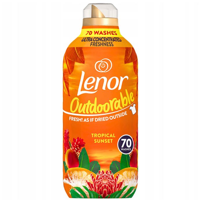 Концентрований пом'якшувач для тканин Lenor тропічний захід сонця 980 ml