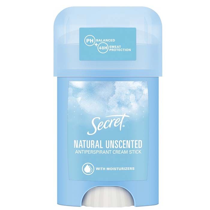 Жіночий кремовий антиперспірант без аромату Secret Natural 40 мл