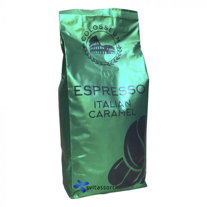 Ароматизована кава в зернах Colosseum Espresso Italian Caramel 1кг