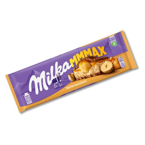 Шоколад молочний Milka Toffee Wholenut лісовий горіх в ірисі 300 г