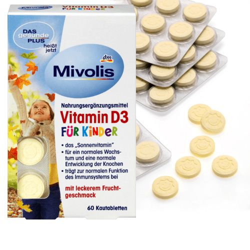 Вітамін D3 для дітей Mivolis Vitamin D3 60 шт