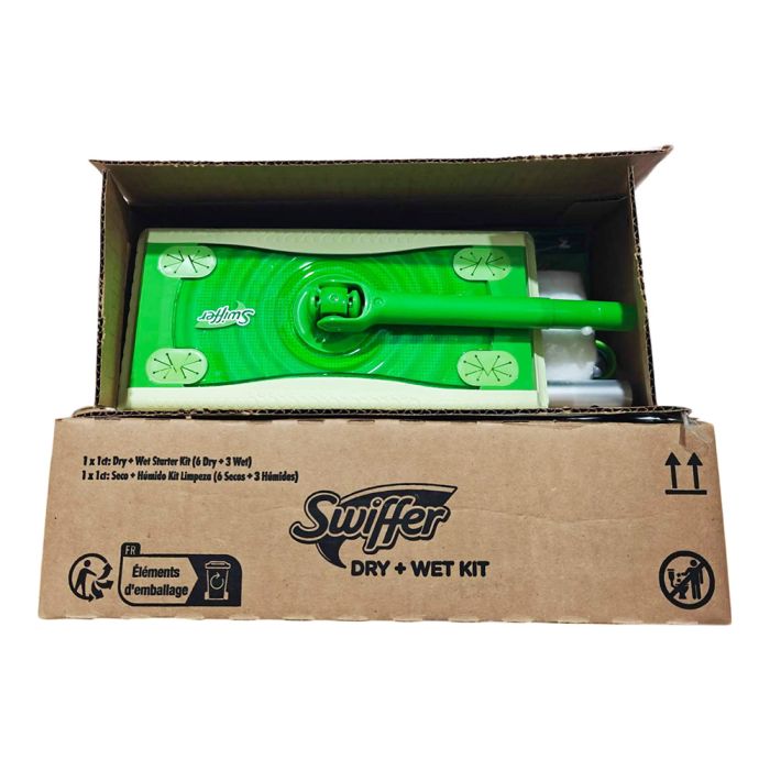 Набір Swiffer швабра, 6 сухих і 3 вологі серветки для пилу