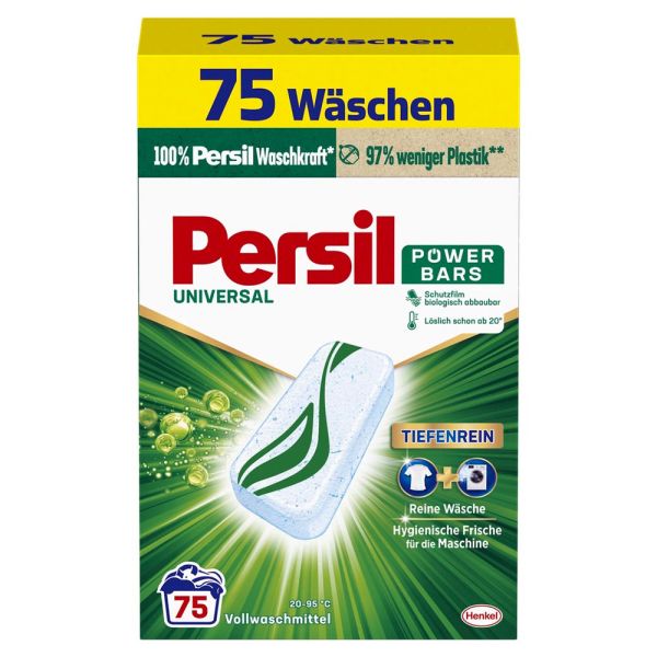 Пресований порошок для прання універсальний Persil Universal Power Bars 75 шт