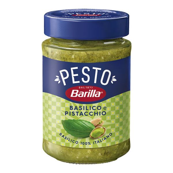 Соус песто з базиліку та фісташкового горіха Barilla Pistacchio 190г