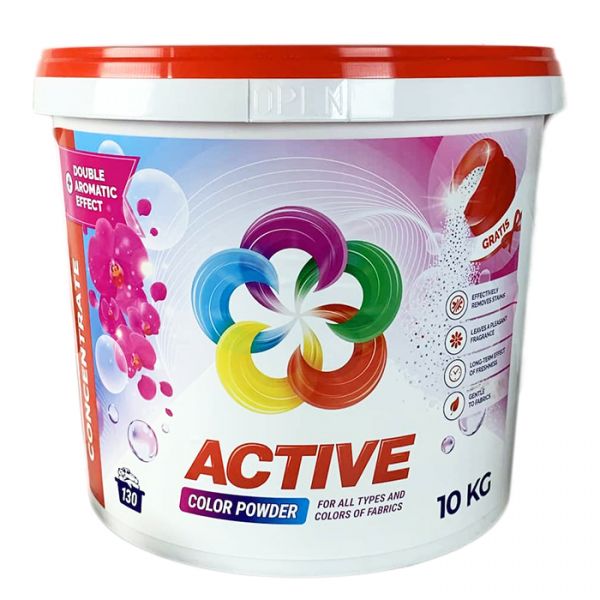 Порошок для універсального прання у відрі Active Color Powder 10 кг