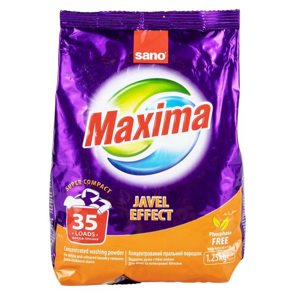Порошок для прання світлих і кольорових речей Sano 1,25 кг (35 прань)