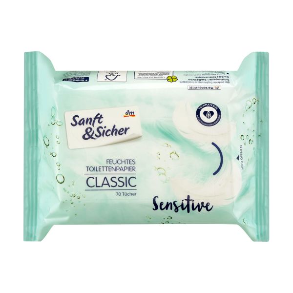 Вологий туалетний папір Denkmit Sensitive 70 шт