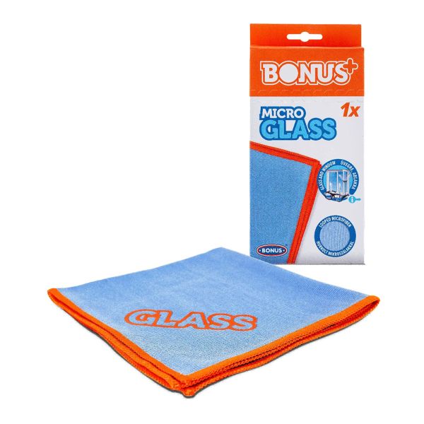 Серветка з мікрофібри для миття вікон і скла Bonus Micro Glass 1 шт