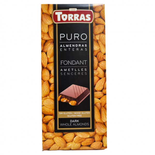 Шоколад чорний з мигдалем Torras