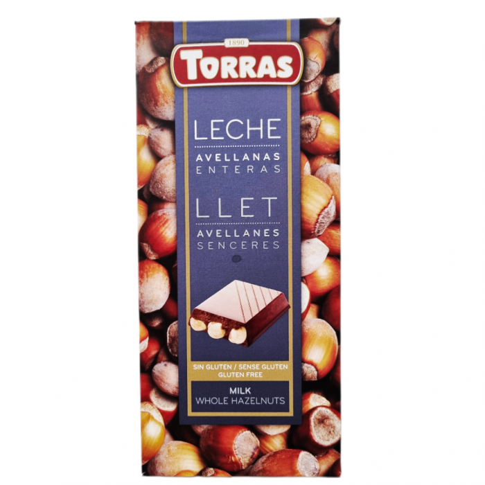 Шоколад молочний з фундуком Torras