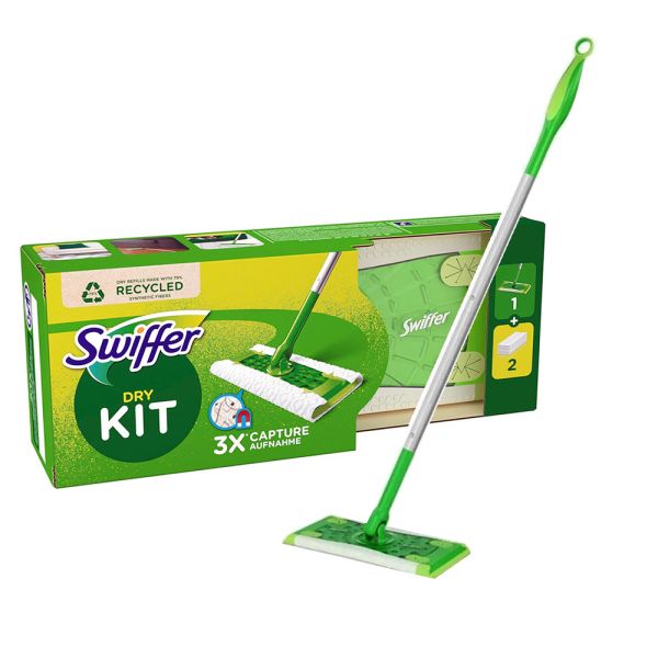 Набір Swiffer швабра і 2 сухі серветки для пилу
