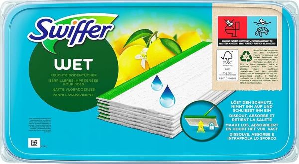 Вологі серветки для підлоги Swiffer 10 шт