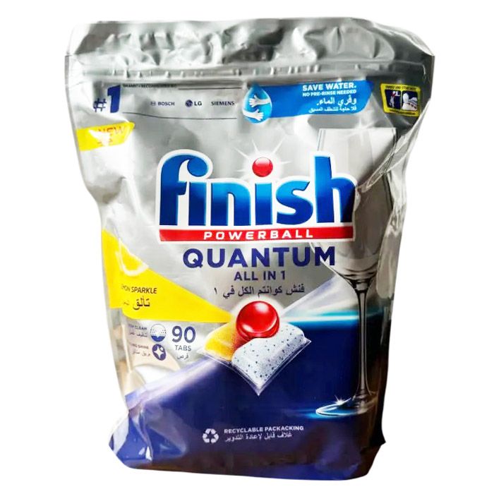 Капсули для посудомийних машин Finish Powerball Quantum All In 1 Lemon 74 шт