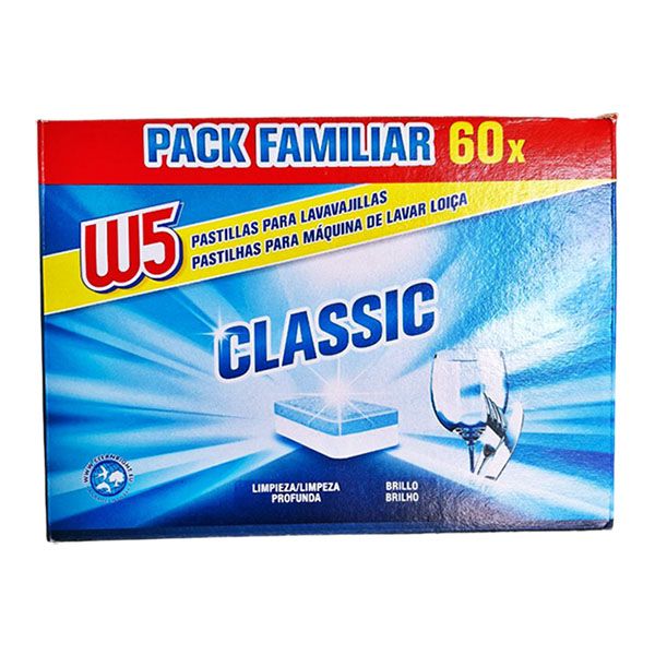 Таблетки для посудомийних машин W5 Classic 60 шт