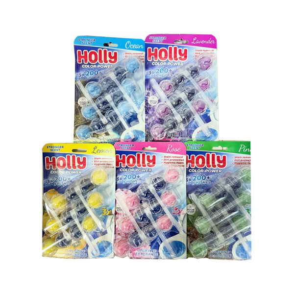 Підвіска для унітазу блакитна вода Holly Color Power 3 шт