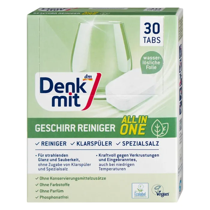 Таблетки для посудомийки DenkMit Nature 30 шт