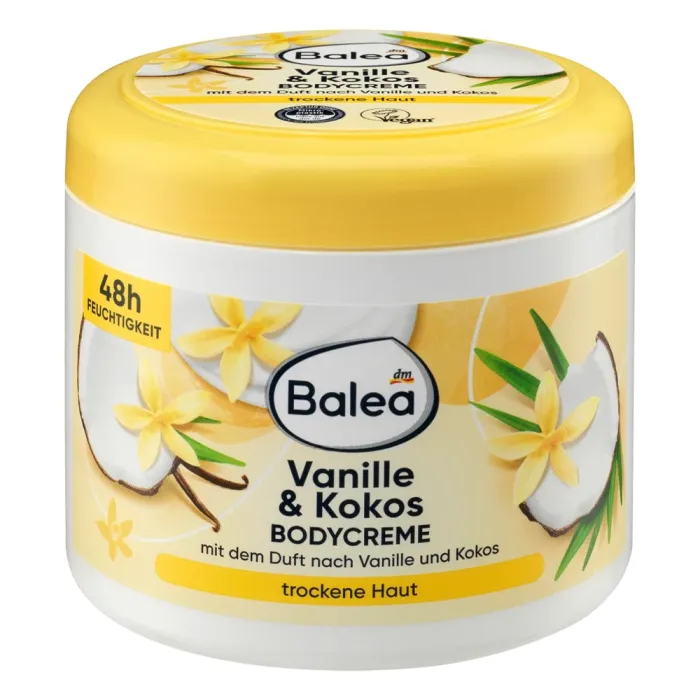 Крем для тіла з ароматом ванілі та кокоса Balea Bodycreme 500 мл