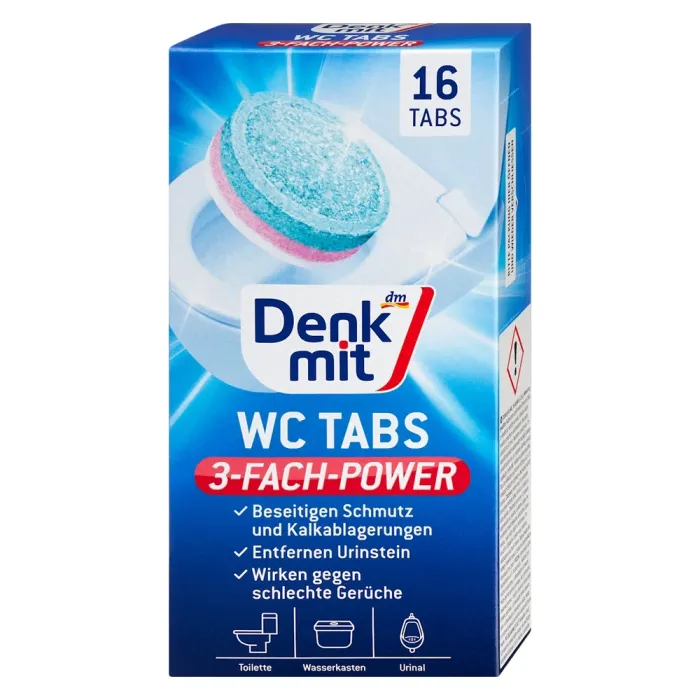 Засіб для видалення сечового каменю Denkmit WC Tabs 16 шт