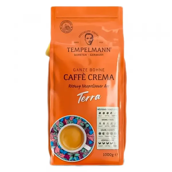 Кава в зернах Tempelmann Terra Cafe Crema 1 кг