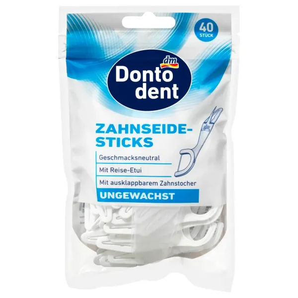 Зубна нитка з тримачем (флосер) Dontodent 40 шт