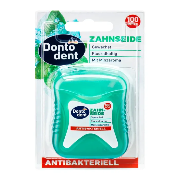 Зубна нитка антибактеріальна Dontodent 100 м