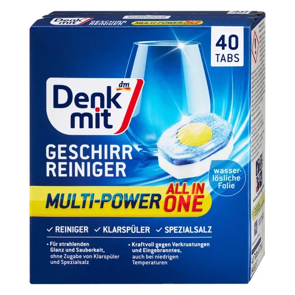 Таблетки для посудомийної машини DenkMit  Multi-Power 40 шт