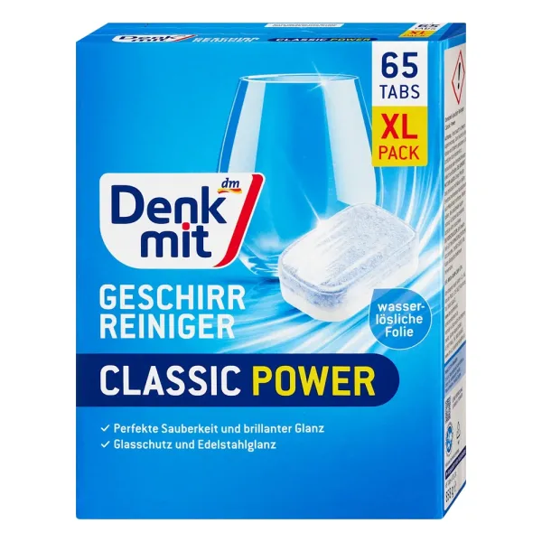 Таблетки для посудомийних машин Denkmit Classic 65 шт