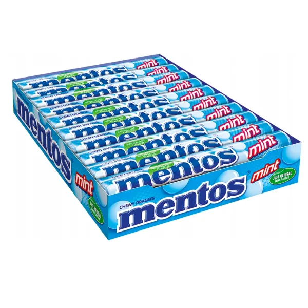 Жувальні цукерки Mentos м'ятний смак 20 шт